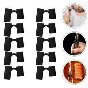 Dinnerware Sets 10pcs Chopstick Training Clips Aid Chopsticks Covers For Beginner