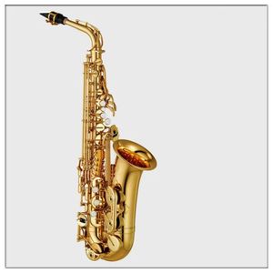 Saxofone alto A-992, saxofone preto, chave dourada, sax profissional com capa de boquilha e acessórios, envio