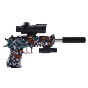 Water Gel Ball Gun Manual Desert Eagle Pistol Hydrogel Graffiti Gun For Boys Birthday Gifts Children Outdoor Games