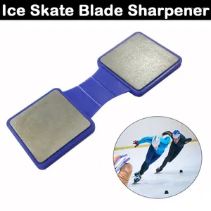 Other Knife Accessories Ice Skate Blade Sharpener 600/1200 Grit Double Sided Portable Diamond Ceramic Grinder For Roller Shoes Speed Skating