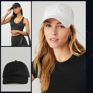 Al00 Yoga Designer Cap Luxury Aloo Sports Ball Cap Ladies Yoga Cap Fashion Casquette Solid Color Fited Hat Sun Shield Hat Mycket trevlig