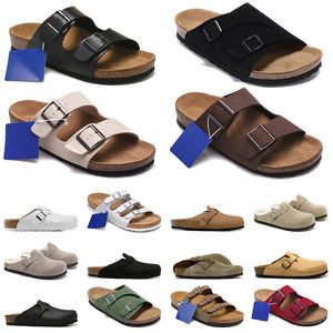 Top Designer birkinstocks clogs bostons Sandals Women Men Stock Arizonas Platform trainers Fur Slides flip flops Sneaker Casual shoes shearling suede Slippers