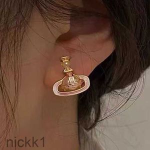 Cute Planet Pearl Stud Earring for Girls Colour Enamels Sweet Fashion Grace Lady Sparkling Elegance Designer 0PYH