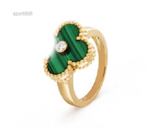 Pierścień koniczyny klasyczny pierścionek z motylem diamentowym pierścionki ślubne Kobieta Man Love Pierścień Złote Srebrzysty Chrome Heart Ring Pierścień Walentynki Dzień