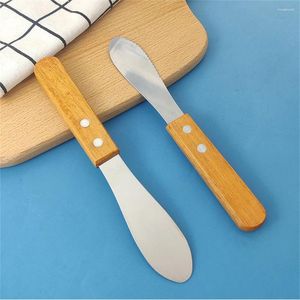 Strumenti di cottura 1PC Coltello per burro in acciaio inossidabile con foro Grattugia per formaggio Dessert Marmellata Posate Colazione Pane Gadget da cucina