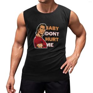 Mens Tank Tops Baby Don Apos; T Hurt Me Meme Top T-Shirts 남자 체육관 셔츠