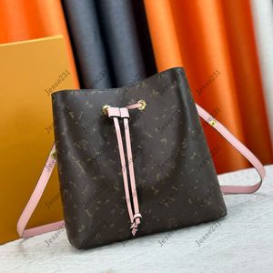 10A Luxury designer bag Womens Genuine Leather NEONOE MM bucket bag Shoulder bags totes handbag Crossbody Bag Handbags Tote bag Wallets backpack with Box 25cm