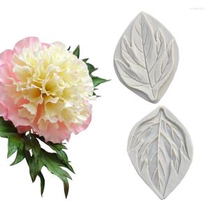 Baking Moulds Peony Leaf Veiners Silicone Mold Flower Making GumPaste Floral Petal Fondant Cake Decorating Tools M2492