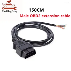 16Pin Male Plug Connector For ELM327 Extension Adapter OBD Cable OBDII EOBD ODB2 16 Pin 2 Adaptor Opening