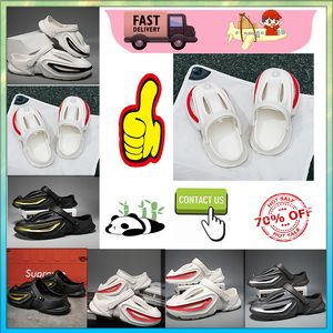 Designer Casual Platform Half Pack Slippers Summer Sliders Män Kvinnor Rainbow Slides Sandaler Anti Slip Wear Resistant Memory Sandaler Soft Cushion Slipper
