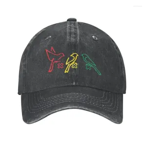 Бейсбольные кепки, модная бейсболка Ajax Bob Marley, унисекс, хлопок, для взрослых, 3 маленьких птички, регулируемая шляпа для папы, мужская и женская уличная кепка