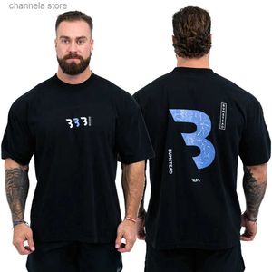 Erkek Tişörtleri Yaz Thavage Muscular Erkekler Cbum Saf Pamuk T-Shirt Spor Salonu Fitness Yüksek Kalite Tshirt Günlük Moda Kısa Kollu Tees Toptan T240202