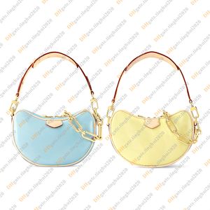 Ladies Fashion Casual Designer Luxury Patent Leather Croissant PM Bag Handväska Totes Cross Body Shoulder Bag Top Mirror Quality M24020 M24021 Purse Pouch