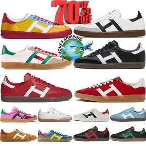 designer Scarpe casual Vegan uomo donna Nero Bianco Gum Mexico Team Bianco Gum Rosso Scarpe da ginnastica con filtri in velluto 36-45