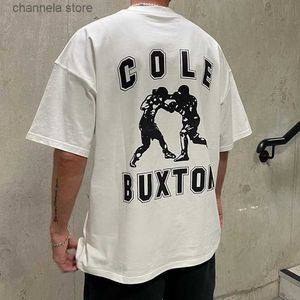 Men's T-Shirts Good Quality New Arrival Cole Buxton Fashion Shirt Men 1 1 Cole Buxton Women T Shirt Boxing Slogan Short Sleevemens Clothing T240202