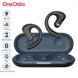 Oneodio openrock s condução de ar bluetooth 5.3 fones de ouvido aberto sem fio esportes tws com 4 microfones ai 60hr