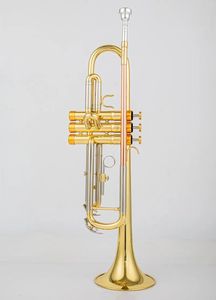 일본 제작 품질 8345 BB 트럼펫 B 플랫 놋쇠 도금 된 전문 트럼펫 악기 가죽 케이스가있는 악기