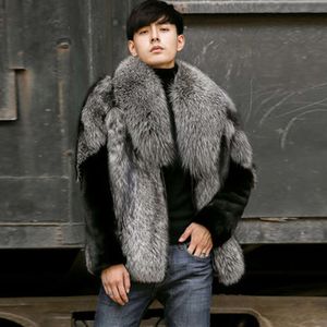 Autumn and Winter Mens Casual Designer päls gräsrock mode förtjockad varm mink trend kvy5