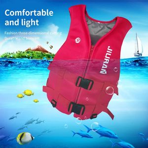 Life Jacket Neoprene Safety Vest Water Sports Fishing Kayaking Boating Swimming Drifting for Adult Children 240127