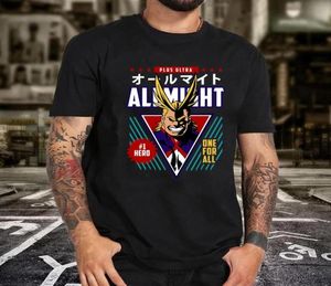 Men039s TShirts Anime My Hero Academia T Shirt All Might Manga Graphic Tops Japanese Tshirt Unisex Oneck Casual TeeMen0397545163