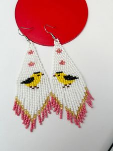 Dangle Earrings Rice Bead Flowers Pattern Tassel The Bird Originality Bohemia Alloy Fashion Hand Weaving Simplicity Beaded