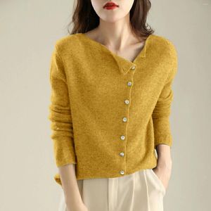 Suéteres femininos cardigan camisola moda casacos para mulheres femininas e cardigans na altura do joelho botão frontal