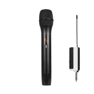 Mikrofone UHF-Handmikrofon aus Metall, wiederaufladbar, kabelloses Typ-C-Mikrofon, ein Kanal oder Dual