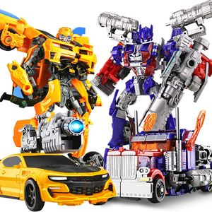 20CM Anime Transformation Movie Toys Boy Cool Plastic ABS Robot Car Action Figures Tank Aircraft Model Older Children Gift 240130