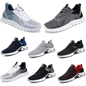 2024 fall men shoes Hiking Running flat Shoes soft sole red white bule comfortable antiskid large size 39-45