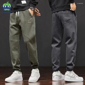 Calças masculinas 2024 outono inverno algodão jogger casual homens harajuku carga calça coreano harem calças moletom masculino oversized M-5XL