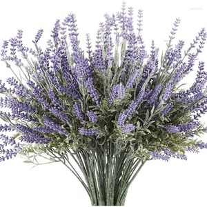 Decorative Flowers 4 Piece Bundle Artificial Lavender Plant With Silk Suitable For Wedding And Table Center Decorations Bouquet