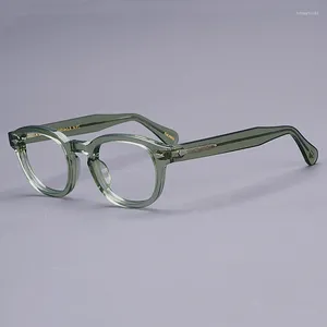 Solglasögon ramar mode vintage gelé stil acetat ram lemtosh myopia optisk läsning glasögon retro oval hand hantverk kvinnor man hög