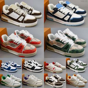 10A 2024 Tasarımcı Virgil Trainer Sıradan Ayakkabı Düşük Sneaker Siyah Beyaz Panda Moda Düşük 10a Ayakkabı Platformu Deri Deri Sloe Lastik Erkekler Kadın Açık Yürüyüş Boyutu 36-45