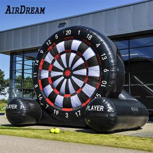 wholesale Wholesale 5mH (16.5ft) With 10balls Inflatable Soccer Dart Board For Sports Customized blow up Football Game