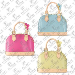 M24062 M24063 M90611 Borsa a conchiglia in pelle verniciata Borsa a tracolla Tote Borse a tracolla Donna Moda Designer di lusso TOP Qualità Consegna veloce