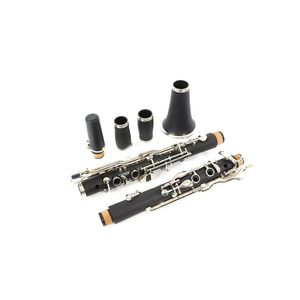 Hot Selling Clarinet G Key Nickel Plated Ebony Wood eller Bakelite 17 Keys Bra Sound Musical Instrument With Case