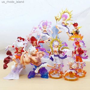 Figury zabawek akcji nowe jednoczęściowe Luffy Gear 5 anime figura słońce bóg nikka pvc figurka figurka posąg kolekcjonerski