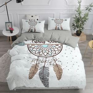 Conjunto de cama apanhador de sonhos elegante boêmio capa de edredão rainha 240x220 colcha étnica único casal rei consolador cama 240131