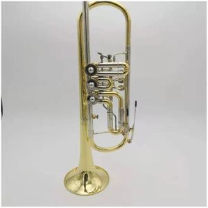 BULUKE BDK 600 Professional B Flat Trumpet Flat Key Trumpet med munstycke Vindinstrument