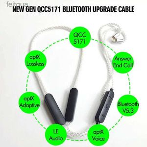 Cep Telefonu Kulaklıklar En Yeni QCC5171 Bluetooth 5.3 Kulaklık Kablosu CVC APTX SES 16BIT/32KHz Yankı Gürül