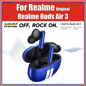 携帯電話イヤホン42DB ANC REALME BUDS AIR TWS Earbuds AAC SBC Wireless BluetoothイヤホンスポーツヘッドセットアクティブノイズキャンセルYQ240202