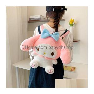 Black Pink White Big Eye P Backpack Girl Cute Soft Accessories Zipper Shoder Bag Girls Birthday Gift Drop Delivery Dh140