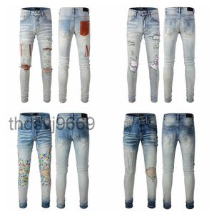 Designer dżinsy Nowe przybysze męskie luksusowe dziury dżinsowe spodnie Jean Coolguy Biker Pants Brand Man Ubranie Czarne chude z kapturem Tn Ki7a