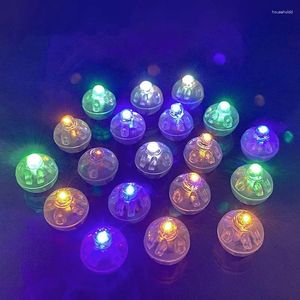 Decoração de festa 10 peças / lote LED pequena bola piscando luz balão cor barra luminosa casamento