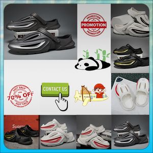 Designer Casual Platform Half Pack Slippers Män Kvinnor Rainbow Slides Sandaler Anti Slip Wear Resistant Memory Sandaler Mjuk tjock kudde Slipper