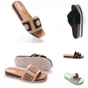 Sandálias de praia masculinas mulheres de borracha slide chinelo designer slides causal antiderrapante slides verão flip flops ao ar livre flor plataforma chinelos