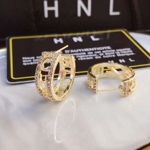 2024Premium Luxury Letter Earrings Charm Fashion Designer Earrings 18k Gold-plated Fine Jewelry Classic Senior Young People Couple Family Christmas Gift