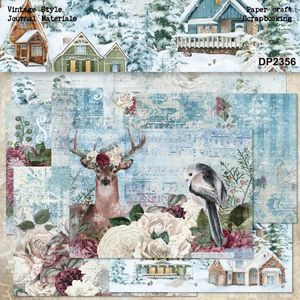 Confezione regalo Album fai-da-te Libro mastro manuale Collage Materiale natalizio Carta Happy Planner Creazione di carte Sfondo