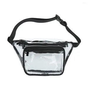 Waist Bags Clear PVC Transparent Fanny Pack High Quality Sturdy Bag Available For Custom