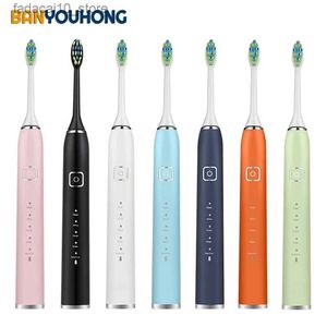 Toothbrush Sonic Electric Toothbrush Adults Oral Care Teeth Whitening Massage Gum 5 Modes Waterproof Wireless Rechargeable Tooth Brush X300 Q240202